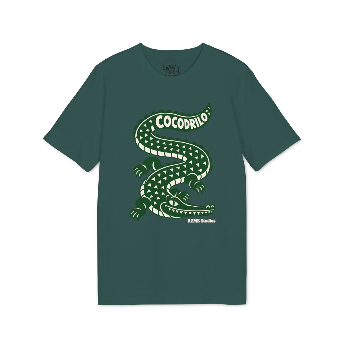 Cocodrilo Graphic T-Shirt — Vintage Style Green Alligator Tee