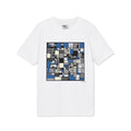 Patterns/ Modern Blue  I - Vintage White T-shirt