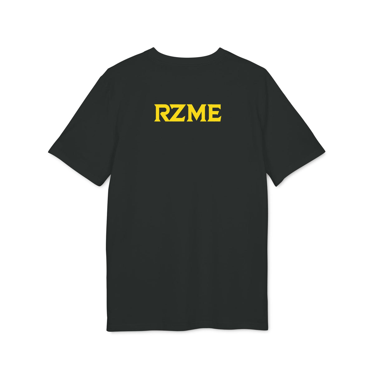 Dinosaur Mech Attack T-Shirt — Retro Robotic T-Rex Graphic Tee (RZME Back Logo)
