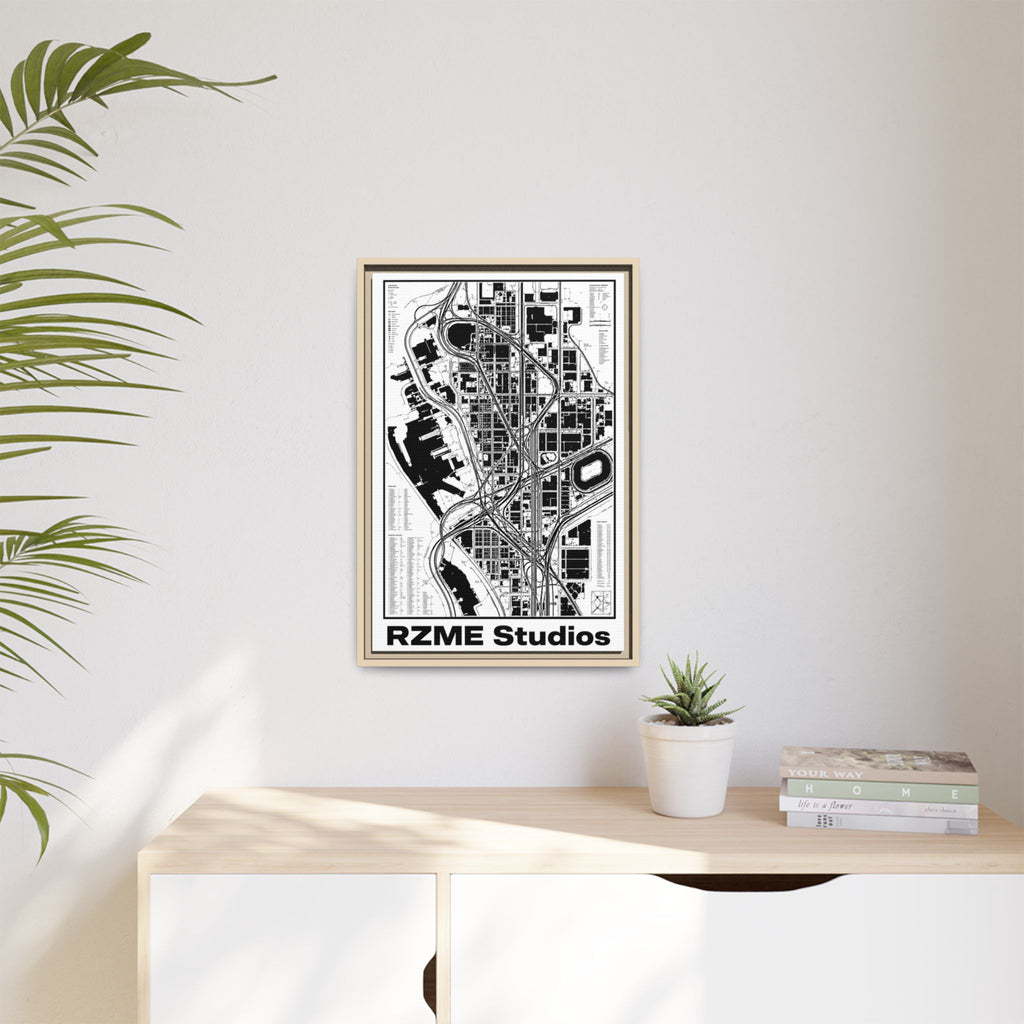 Matte Canvas, Framed (Multi-color)