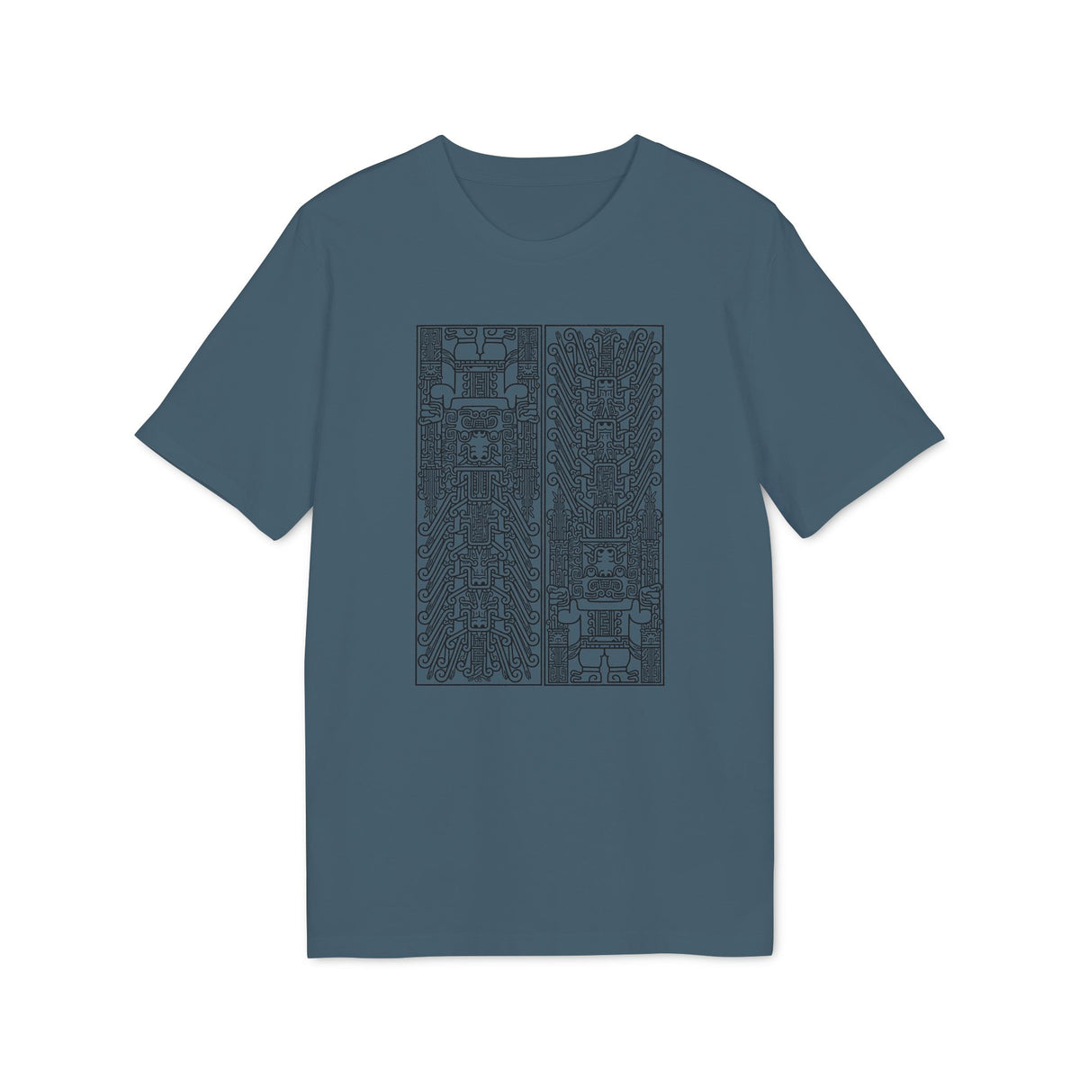 Abstract Circuit Grid T‑Shirt — Techno Geometric Graphic Tee