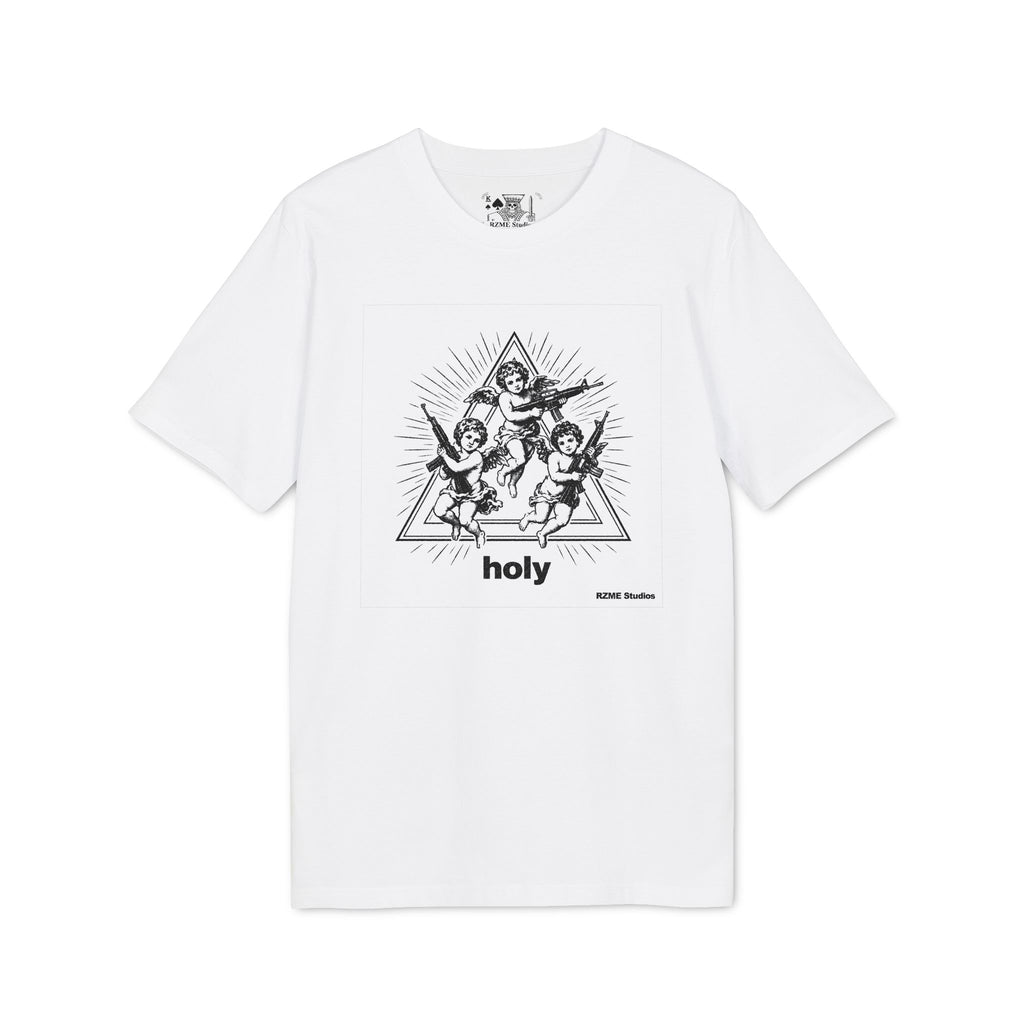 Cherub Graphic T-Shirt — 'holy' Vintage Angel Illustration Tee