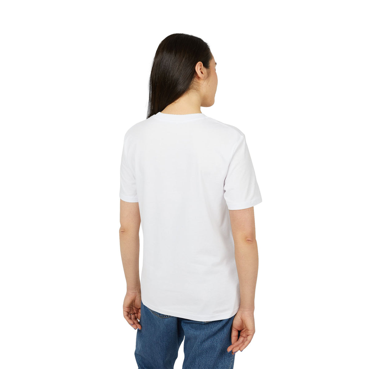 Keith Haring Style Pop Art T‑Shirt — Blue Dancing Figure Graphic Tee