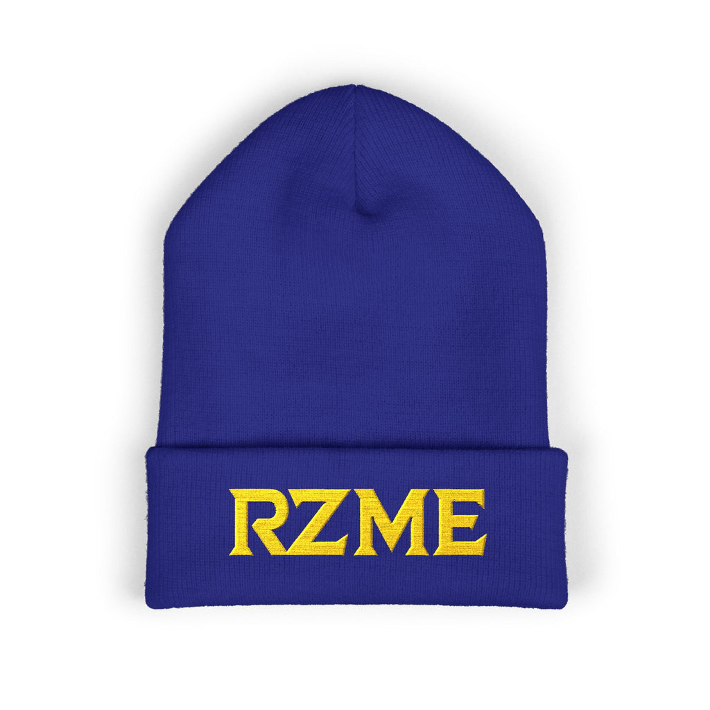 Essentials Mix/  RZME Embroidered Logo Beanie Blue