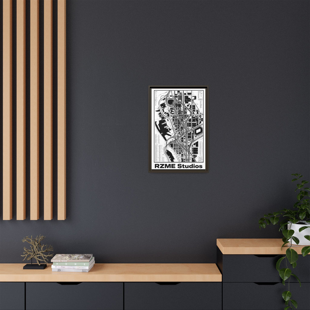 Matte Canvas, Framed (Multi-color)