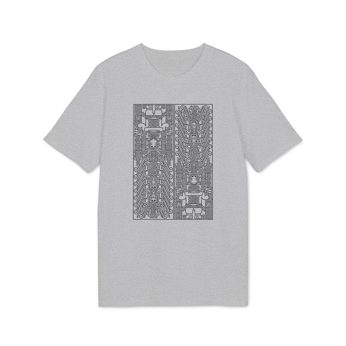 Abstract Circuit Grid T‑Shirt — Techno Geometric Graphic Tee