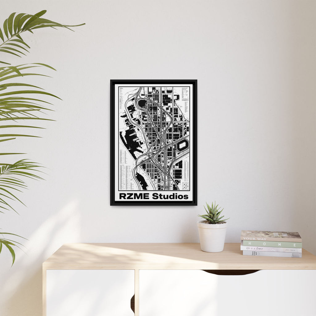 Matte Canvas, Framed (Multi-color)