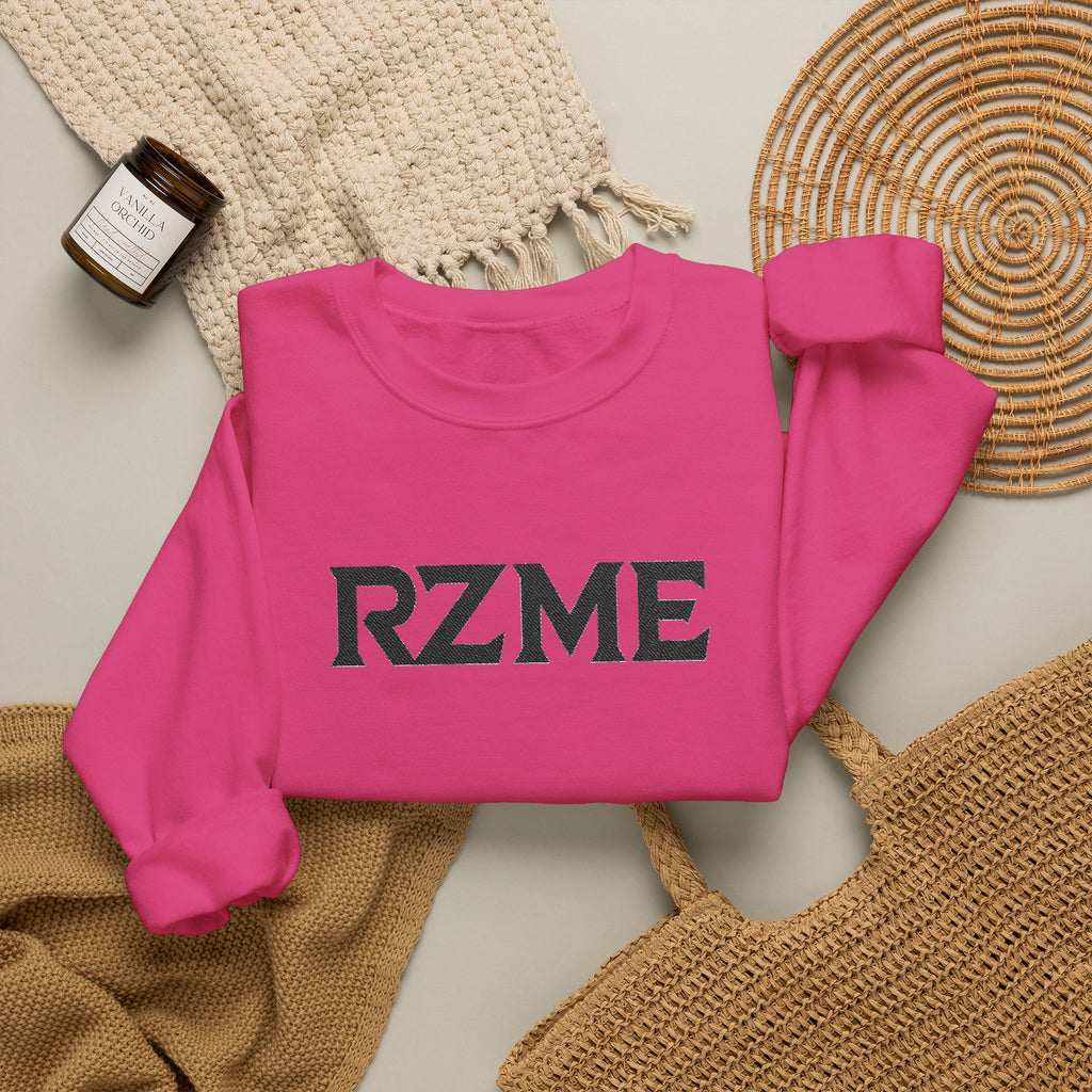 Copy of Essentials Mix/ RZME Logo Crewneck Sweatshirt Heliconia color
