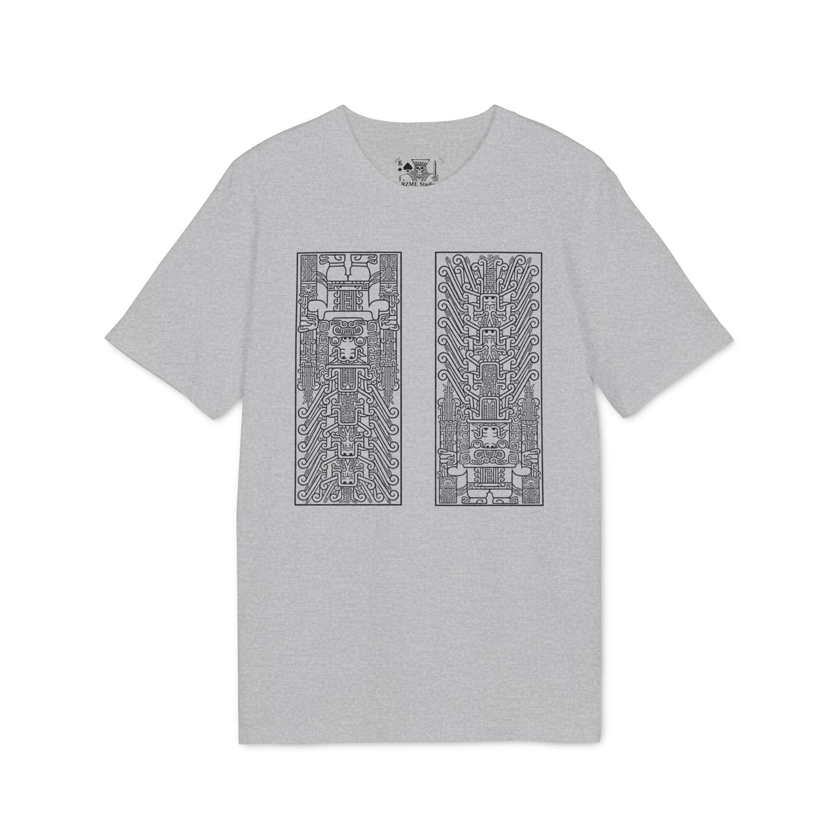 Abstract Circuit Grid T‑Shirt — Techno Geometric Graphic Tee