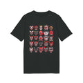 Oni Mask Grid T-Shirt — Japanese Demon Mask Graphic Tee