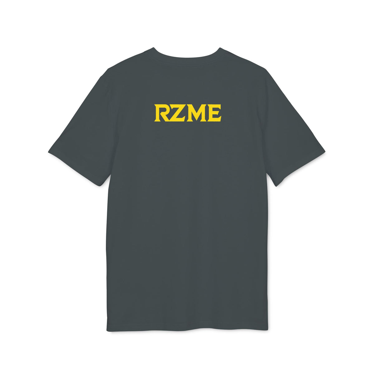 Dinosaur Mech Attack T-Shirt — Retro Robotic T-Rex Graphic Tee (RZME Back Logo)