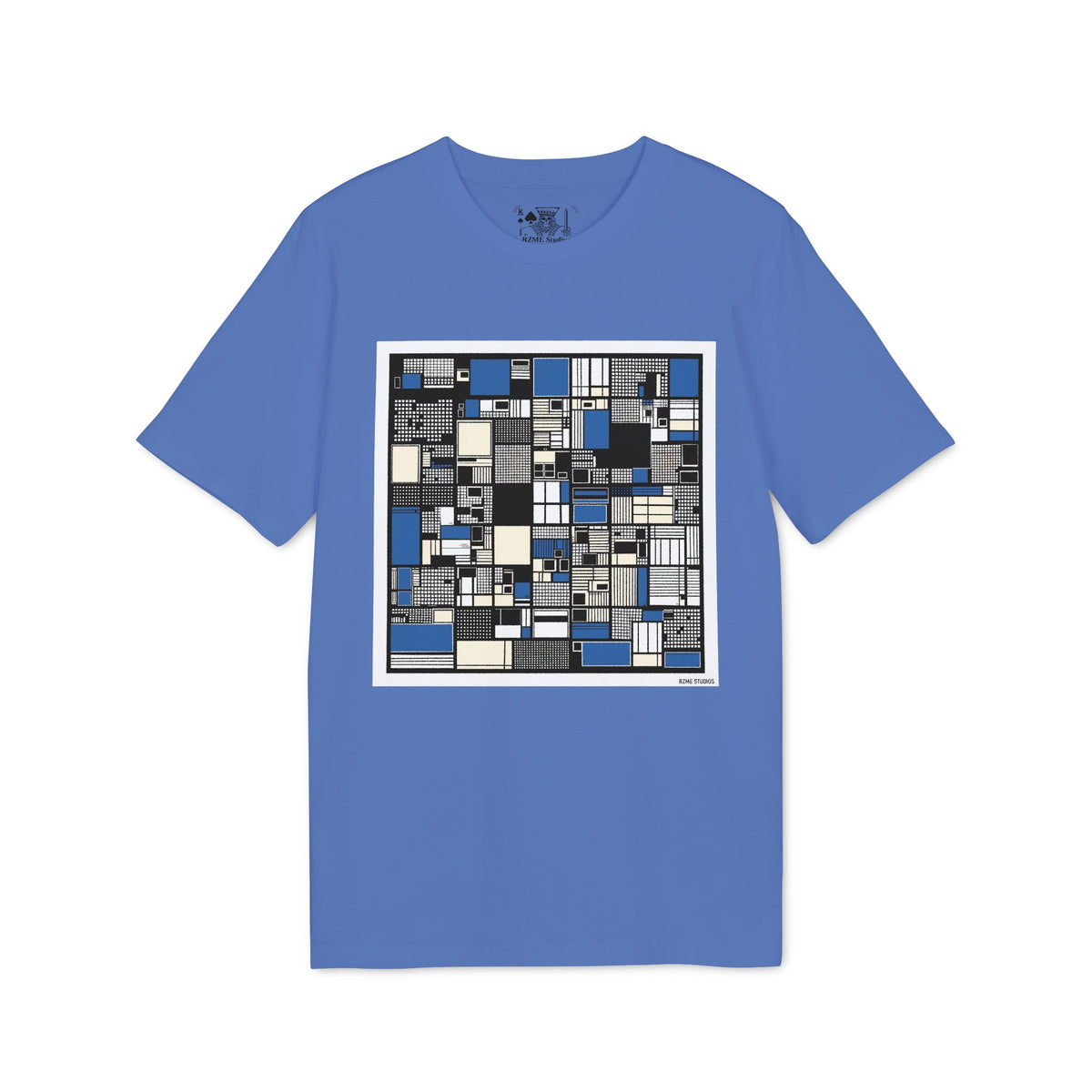 Patterns/ Modern Blue  I - Vintage Bright Blue T-shirt