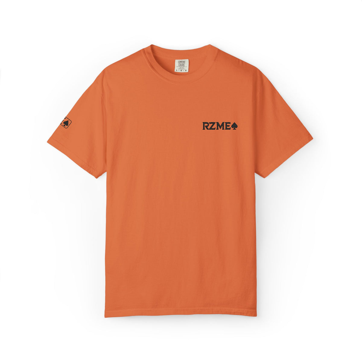 Essentials Mix/ Embroidered RZME Logo T-shirt Orange