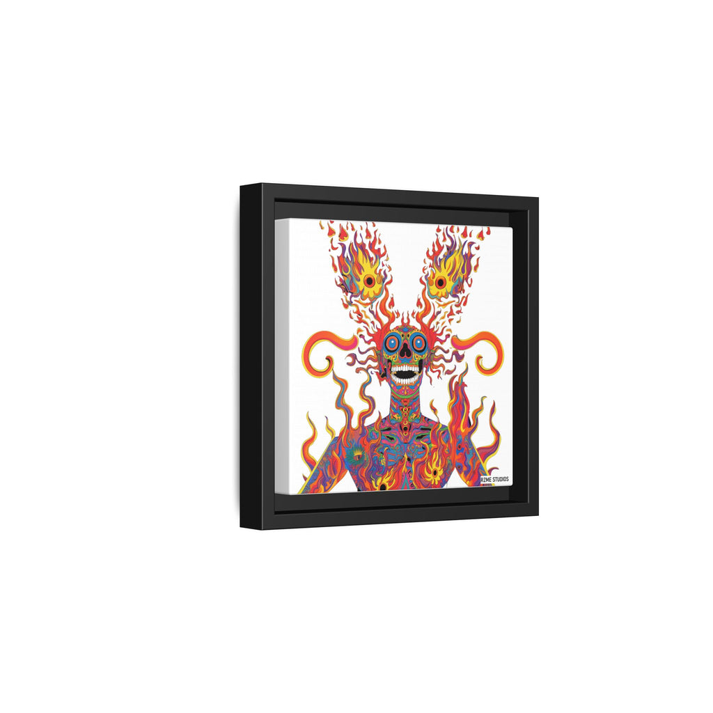 Essentials Mix/ Psychedelic Fire - Matte Canvas, Framed (Multi-color)