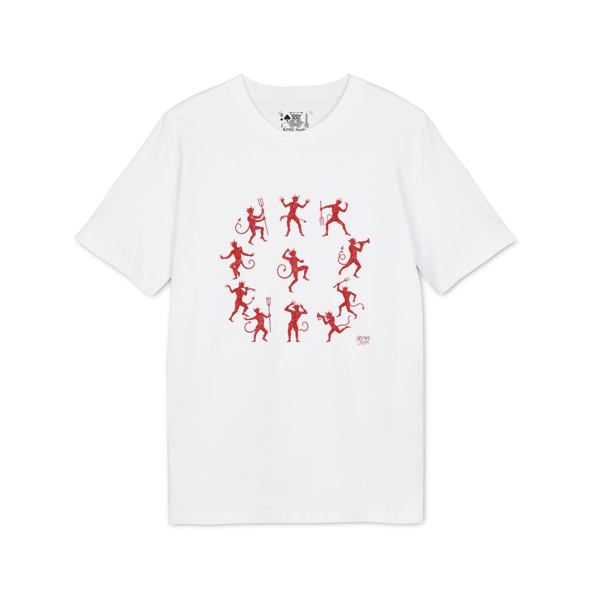 T-Shirt — Red Dancing Devils Graphic Tee