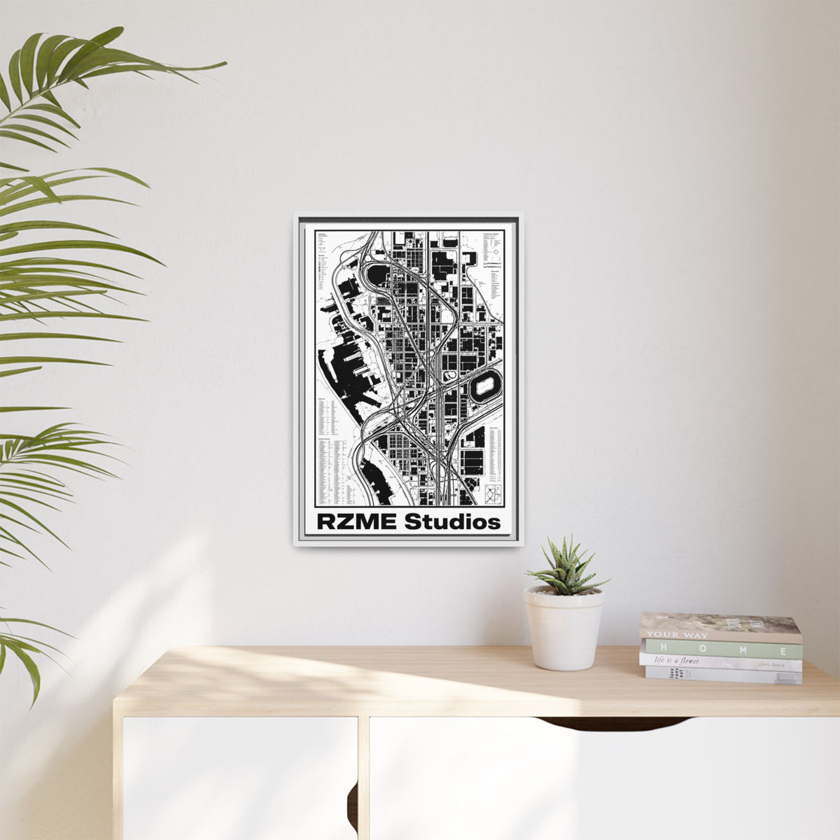 Matte Canvas, Framed (Multi-color)