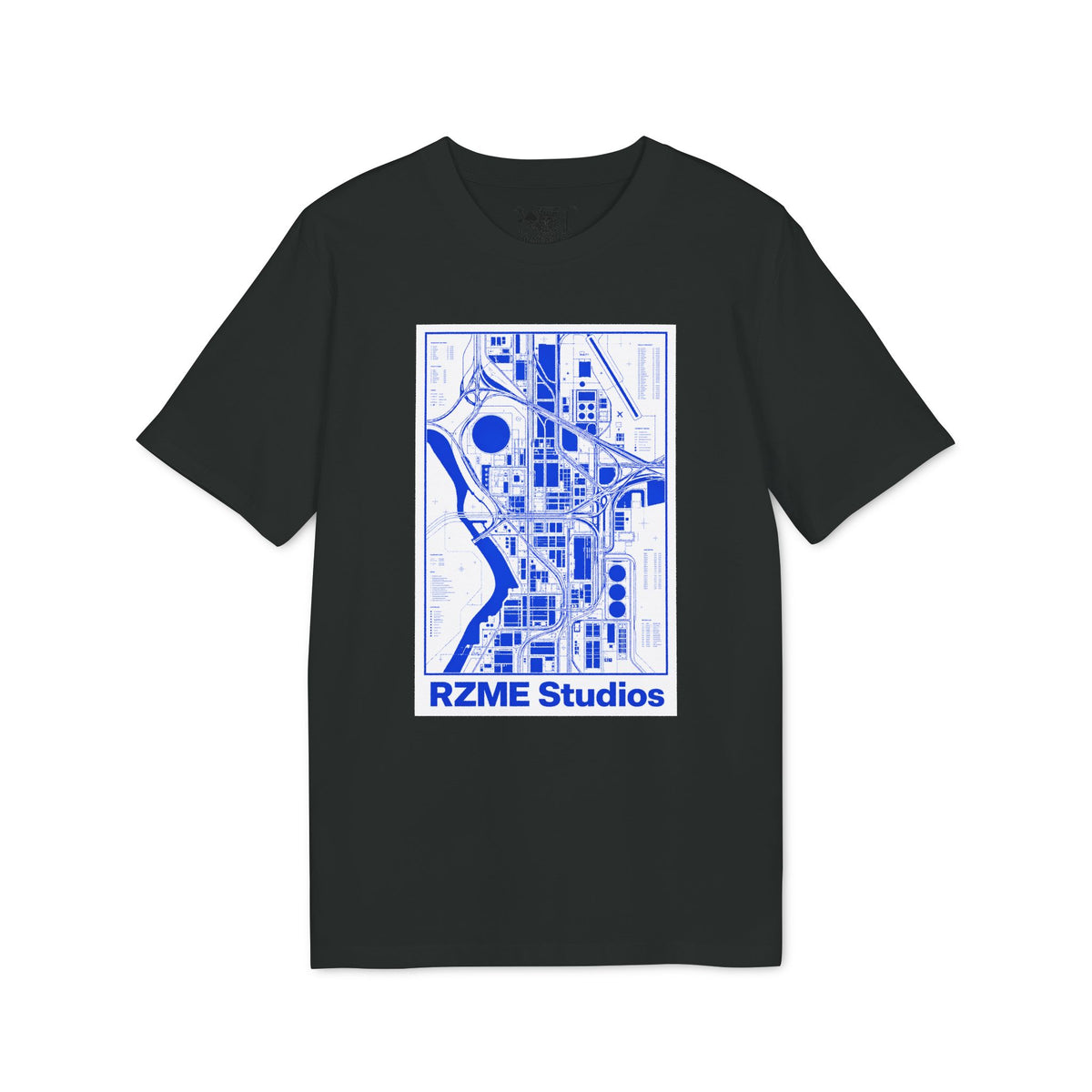 City Map Graphic T-Shirt — RZME Studios Blueprint Tee