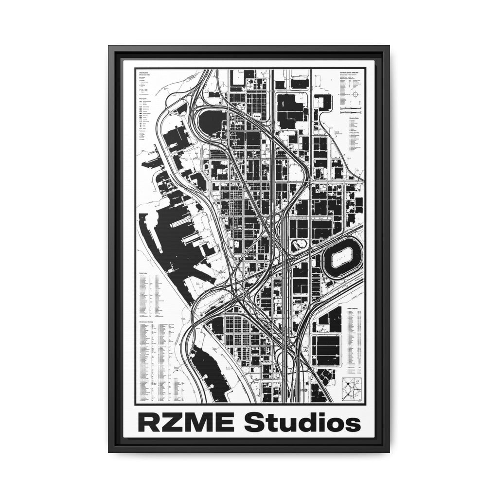 Matte Canvas, Framed (Multi-color)