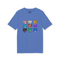 Colorful Tiger Heads Graphic T-Shirt — Retro Pop Art Animal Tee