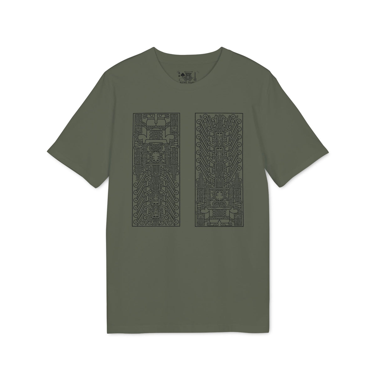 Abstract Circuit Grid T‑Shirt — Techno Geometric Graphic Tee