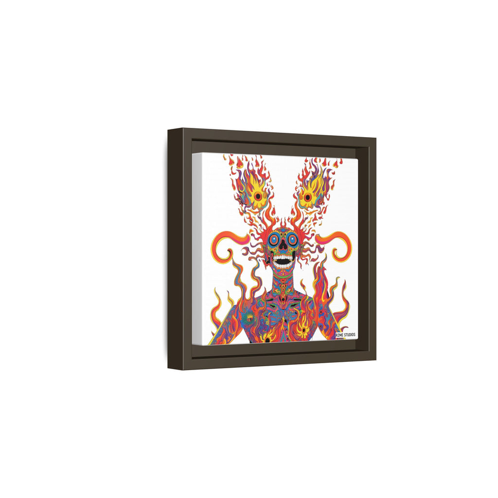 Essentials Mix/ Psychedelic Fire - Matte Canvas, Framed (Multi-color)