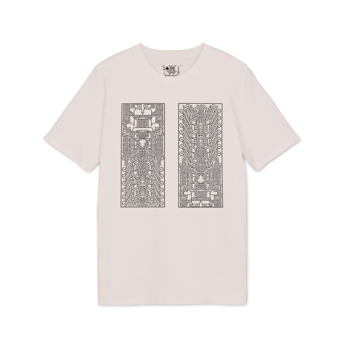 Abstract Circuit Grid T‑Shirt — Techno Geometric Graphic Tee