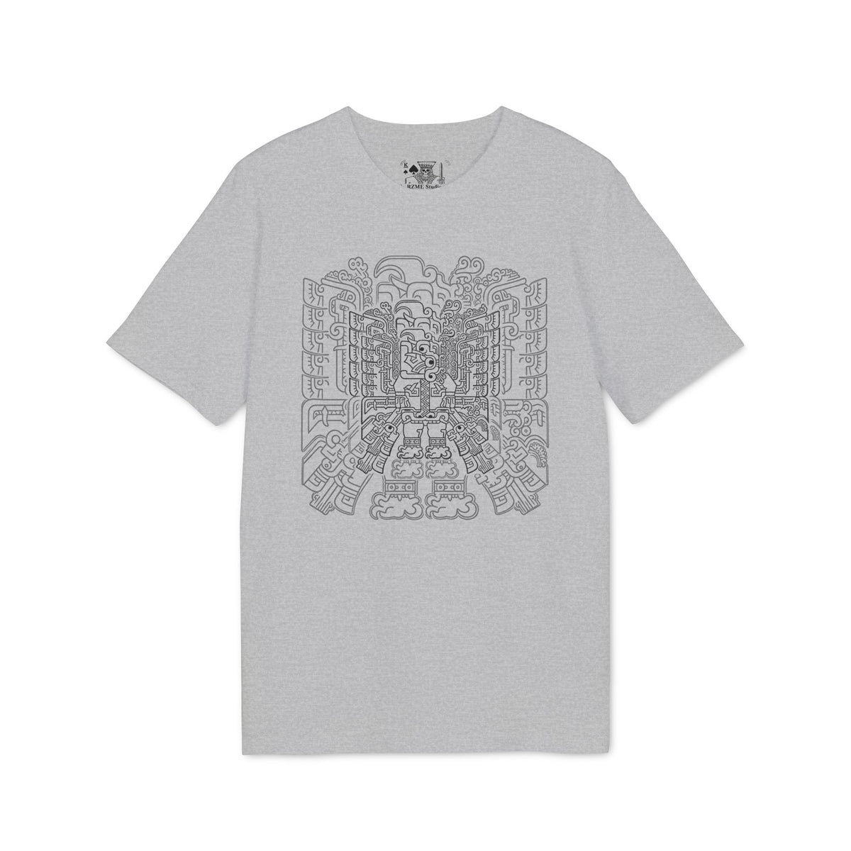 Abstract Geometric Maze T-Shirt — Intricate Line Art Graphic Tee