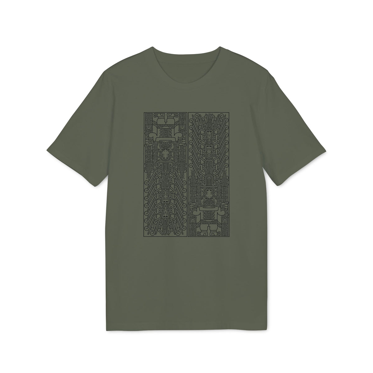Abstract Circuit Grid T‑Shirt — Techno Geometric Graphic Tee