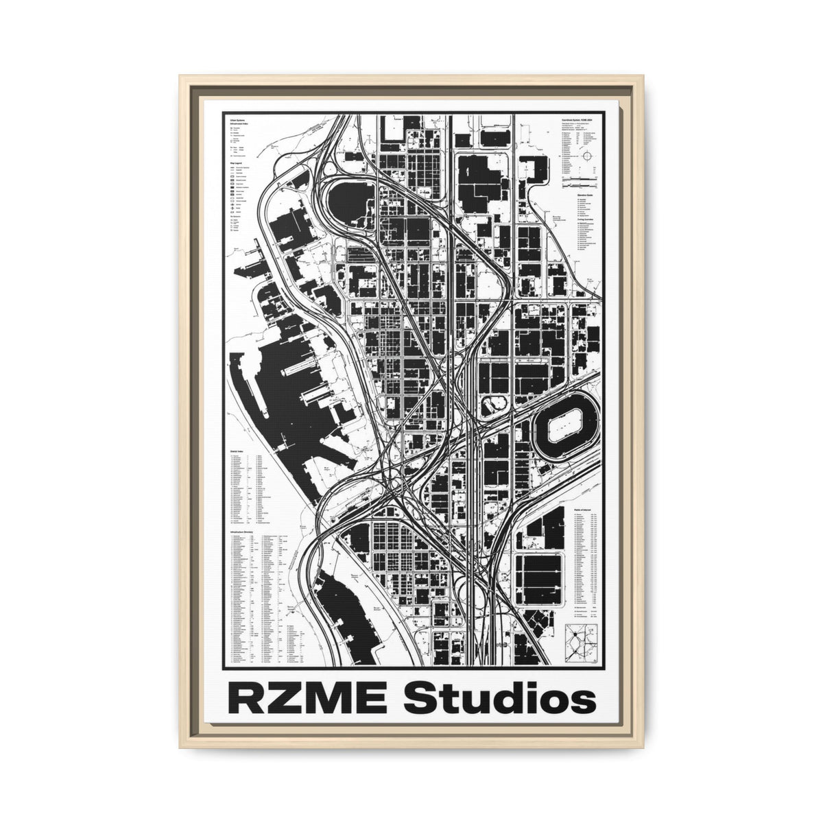 Matte Canvas, Framed (Multi-color)