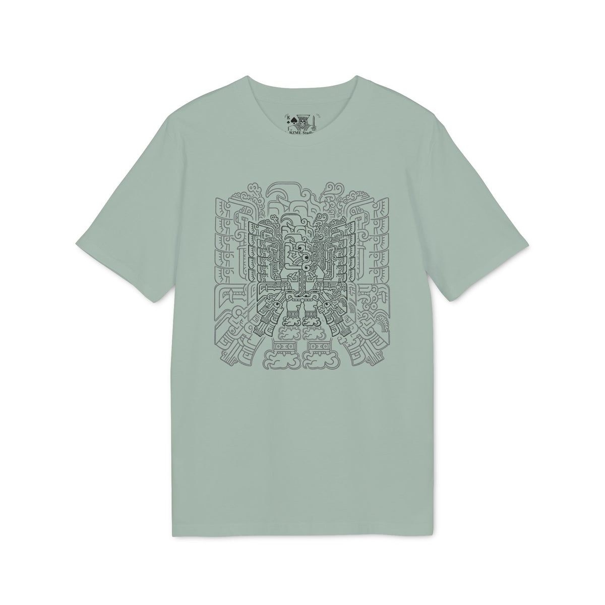 Abstract Geometric Maze T-Shirt — Intricate Line Art Graphic Tee