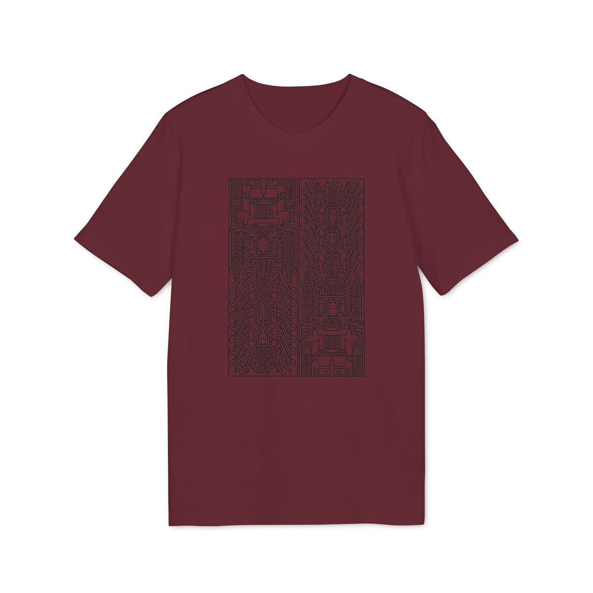 Abstract Circuit Grid T‑Shirt — Techno Geometric Graphic Tee
