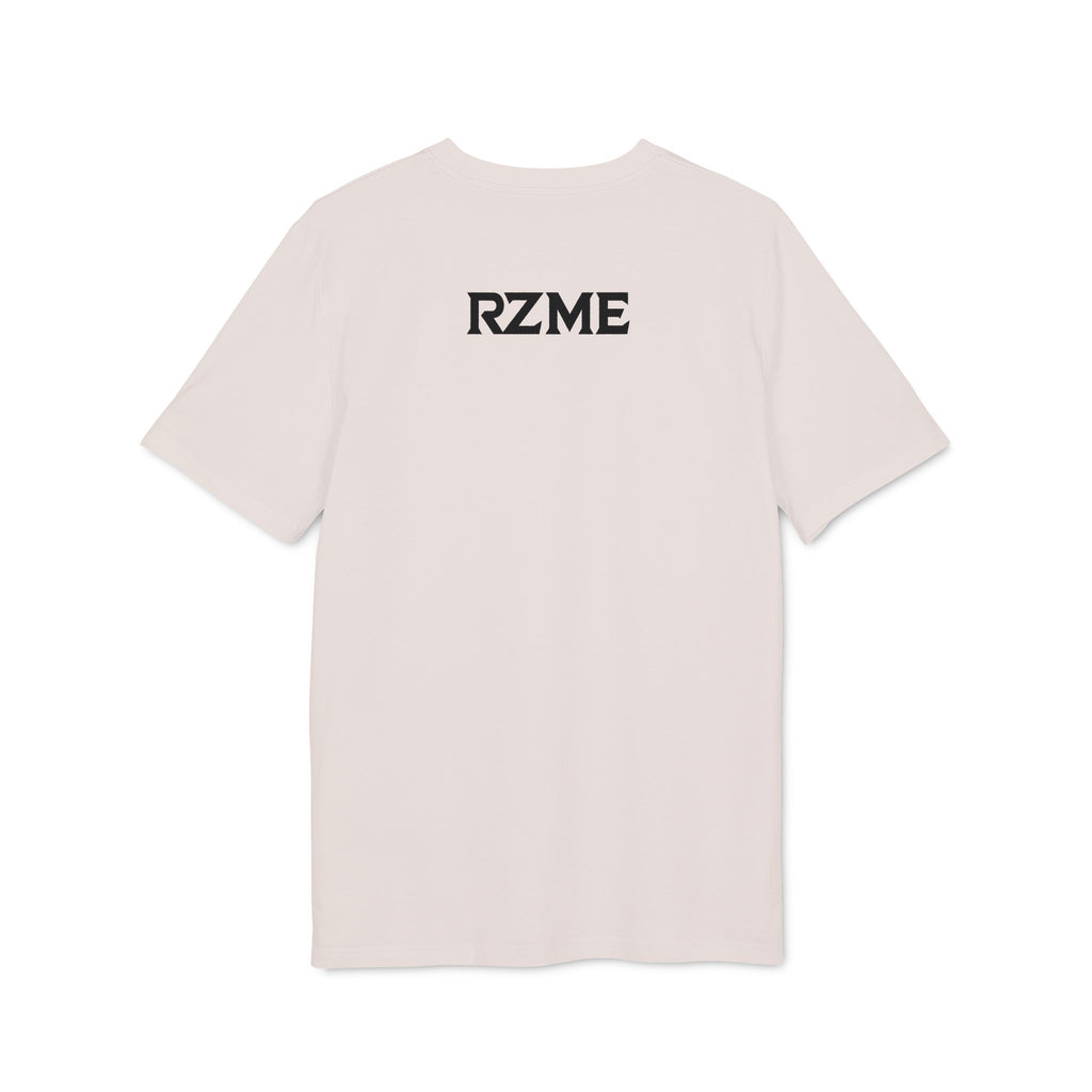 Graphic Tee — Retro Repeating Heads Design with RZME Back Print