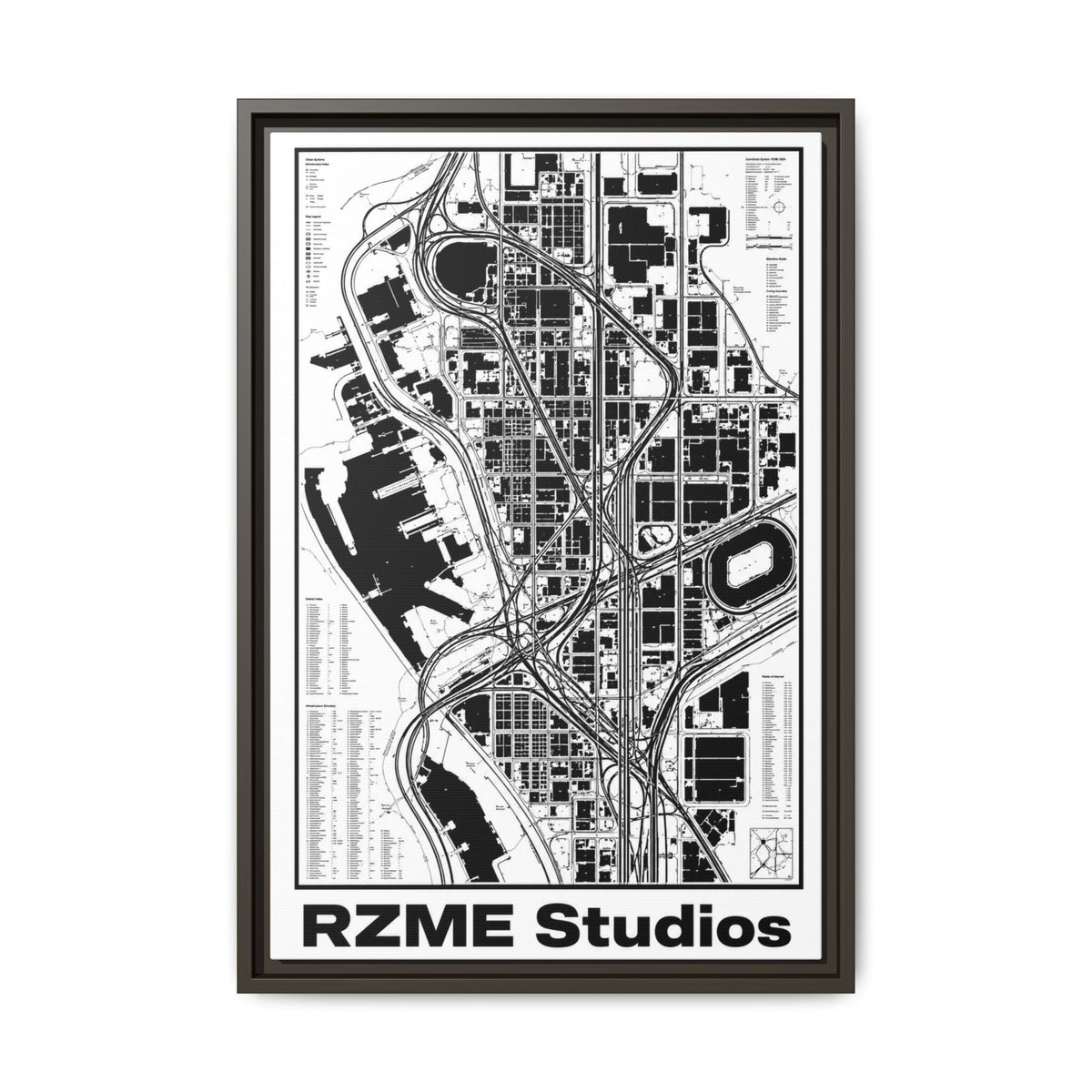 Matte Canvas, Framed (Multi-color)