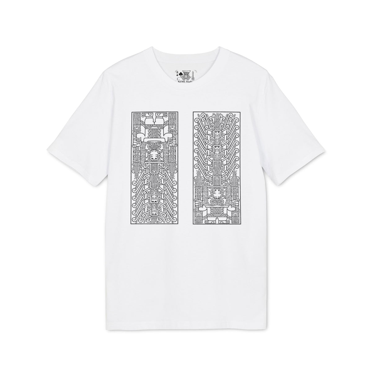 Abstract Circuit Grid T‑Shirt — Techno Geometric Graphic Tee