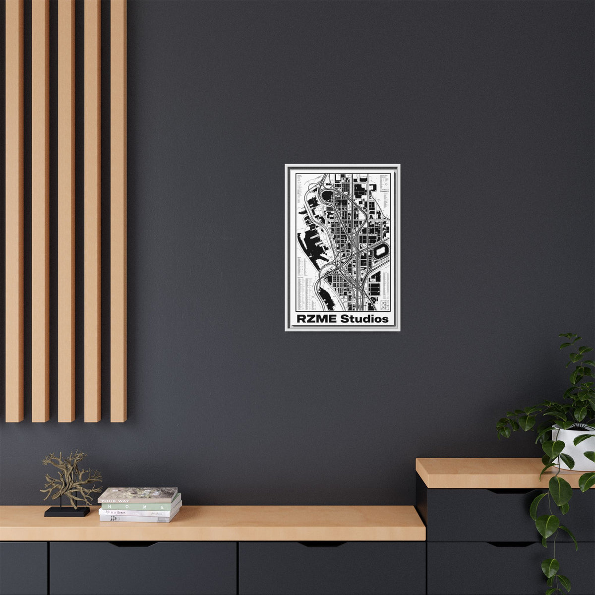 Matte Canvas, Framed (Multi-color)